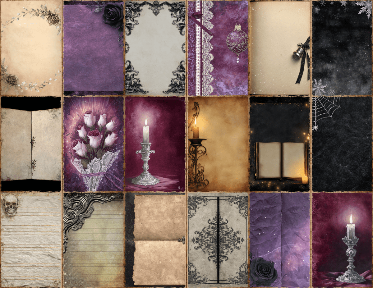 Gothmas Night Journal Pages All Bundles Journal Pages new bundles all - WondersArtist
