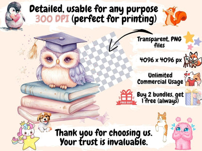 Graduation Watercolor Clipart academic clipart celebration clipart class of png - WondersArtist