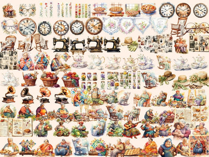 Grandmothers Watercolor Clipart grandma clipart - Wonders Artist