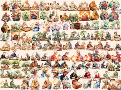 Grandmothers Watercolor Clipart grandma clipart - Wonders Artist