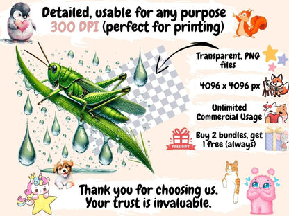 Grasshoppers Clipart Bug Art PNG - Wonders Artist