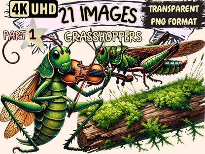 Grasshoppers Clipart Bug Art PNG - Wonders Artist