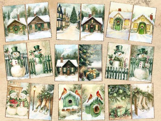 Green Christmas Journal Pages (P1)