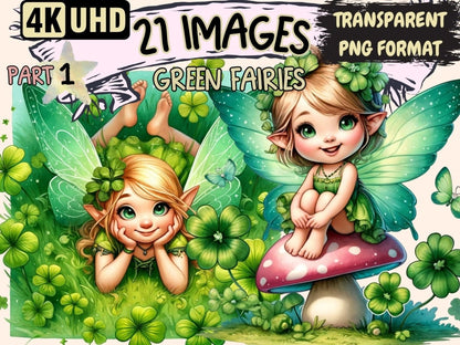 Green Fairies Clipart adorable fairy png - Wonders Artist