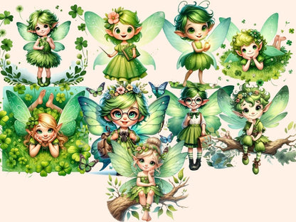 Green Fairies Clipart adorable fairy png - Wonders Artist
