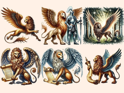 Griffins Clipart fantasy icons - Wonders Artist