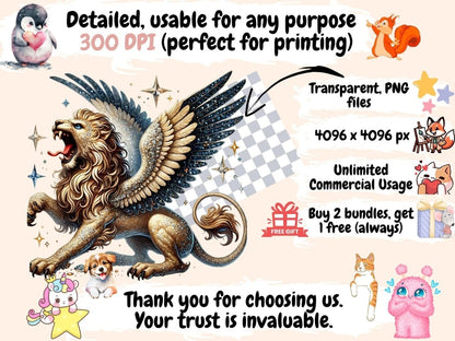 Griffins Clipart fantasy icons - Wonders Artist