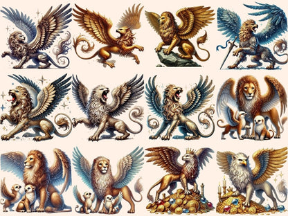 Griffins Clipart fantasy icons - Wonders Artist