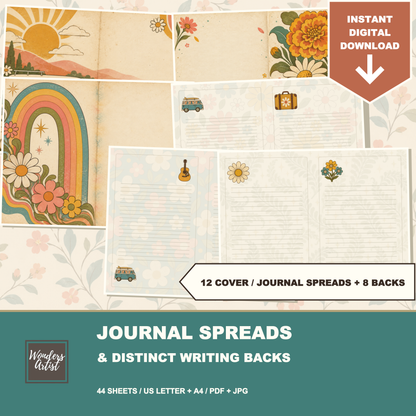 Groovy Retro Journal Kit — listing image 2
