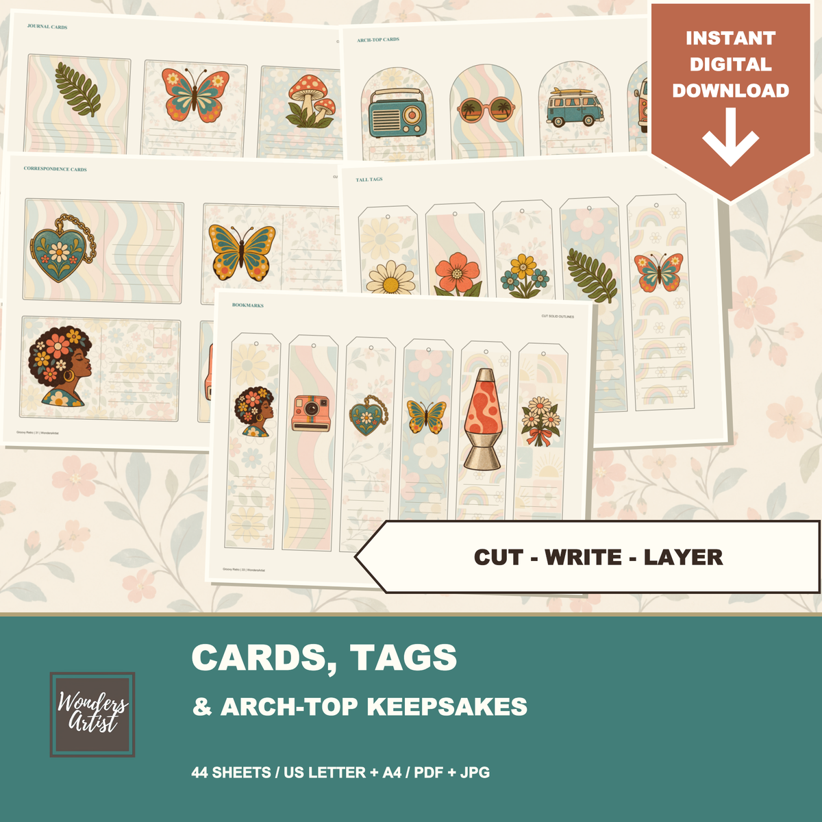 Groovy Retro Journal Kit — listing image 3