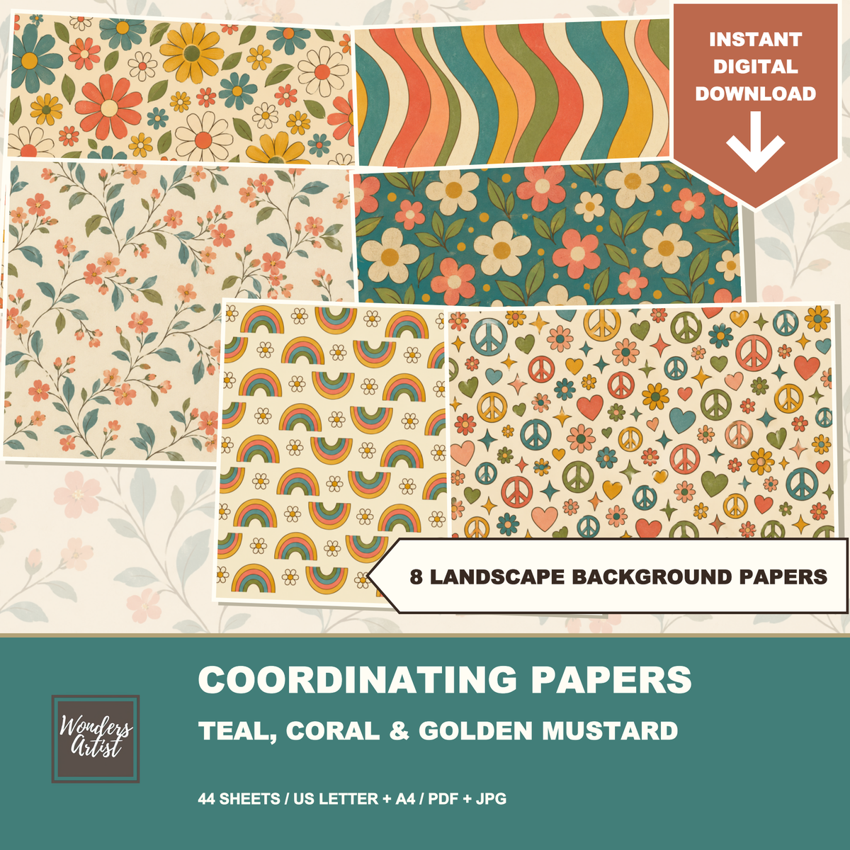 Groovy Retro Journal Kit — listing image 6