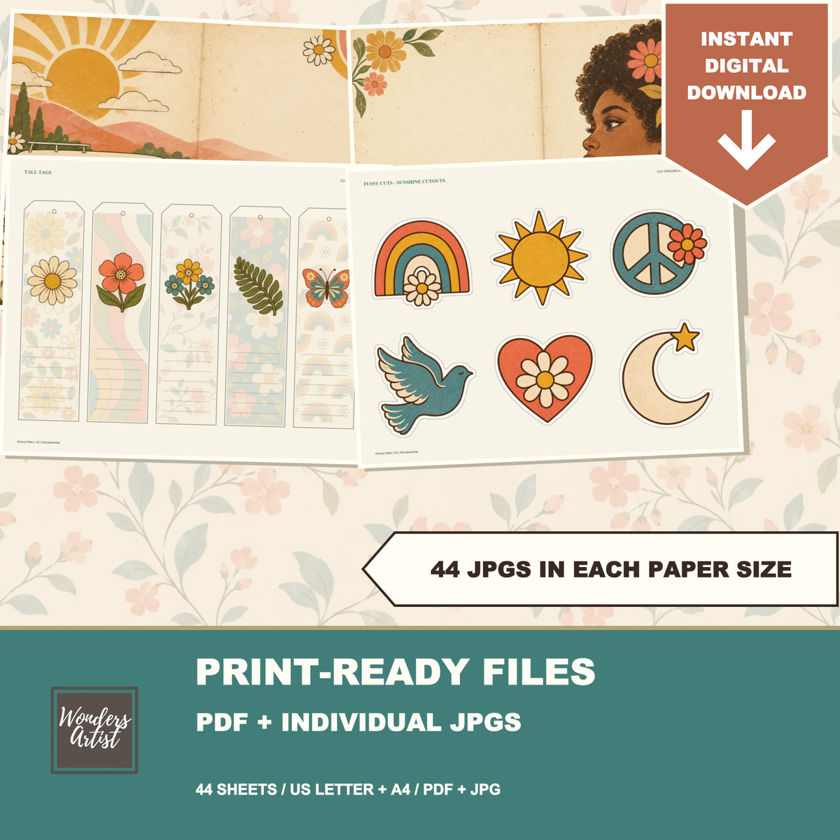 Groovy Retro Journal Kit — listing image 8