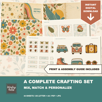 Groovy Retro Journal Kit — listing image 9