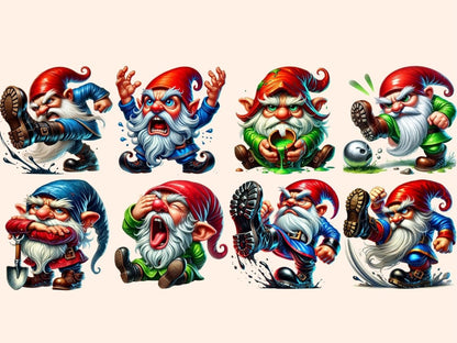 Grumpy Gnomes Clipart Angry Gnomes - Wonders Artist