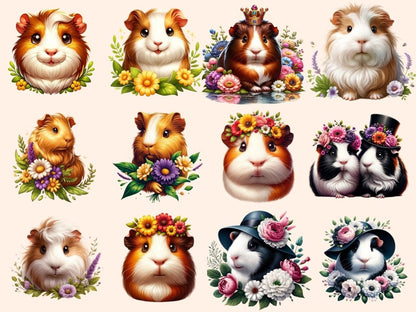 Guinea Pigs Clipart Cute guinea pig art - Wonders Artist