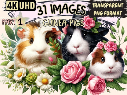 Guinea Pigs Clipart Cute guinea pig art - Wonders Artist