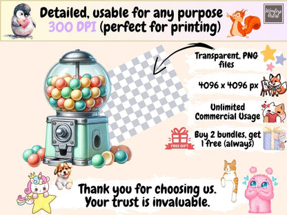 Gumball Machines Clipart arcade candy png - Wonders Artist