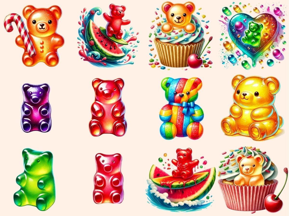 Gummy Bears Clipart bear candy png candy clipart candy printables - WondersArtist