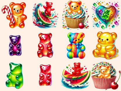 Gummy Bears Clipart bear candy png candy clipart candy printables - WondersArtist