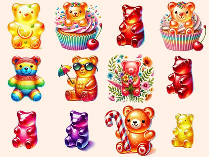 Gummy Bears Clipart bear candy png candy clipart candy printables - WondersArtist
