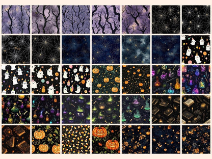 Halloween #2 Seamless Digital Paper Bat Digital Paper - Wonders Artist