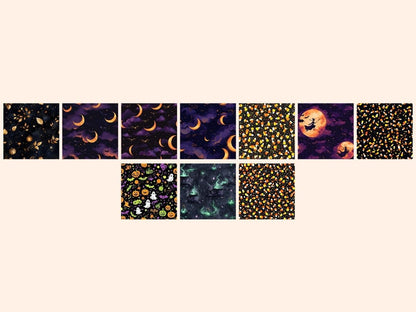 Halloween #2 Seamless Digital Paper Bat Digital Paper - Wonders Artist