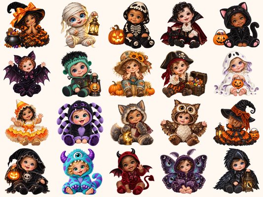 Halloween Babies Clipart