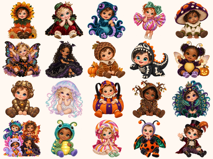 Halloween Babies Clipart — preview 4