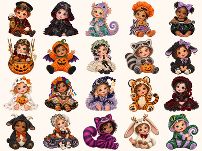 Halloween Babies Clipart — preview 6