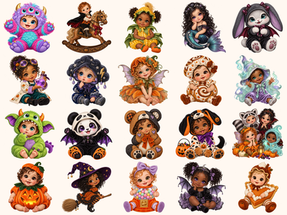 Halloween Babies Clipart — preview 7
