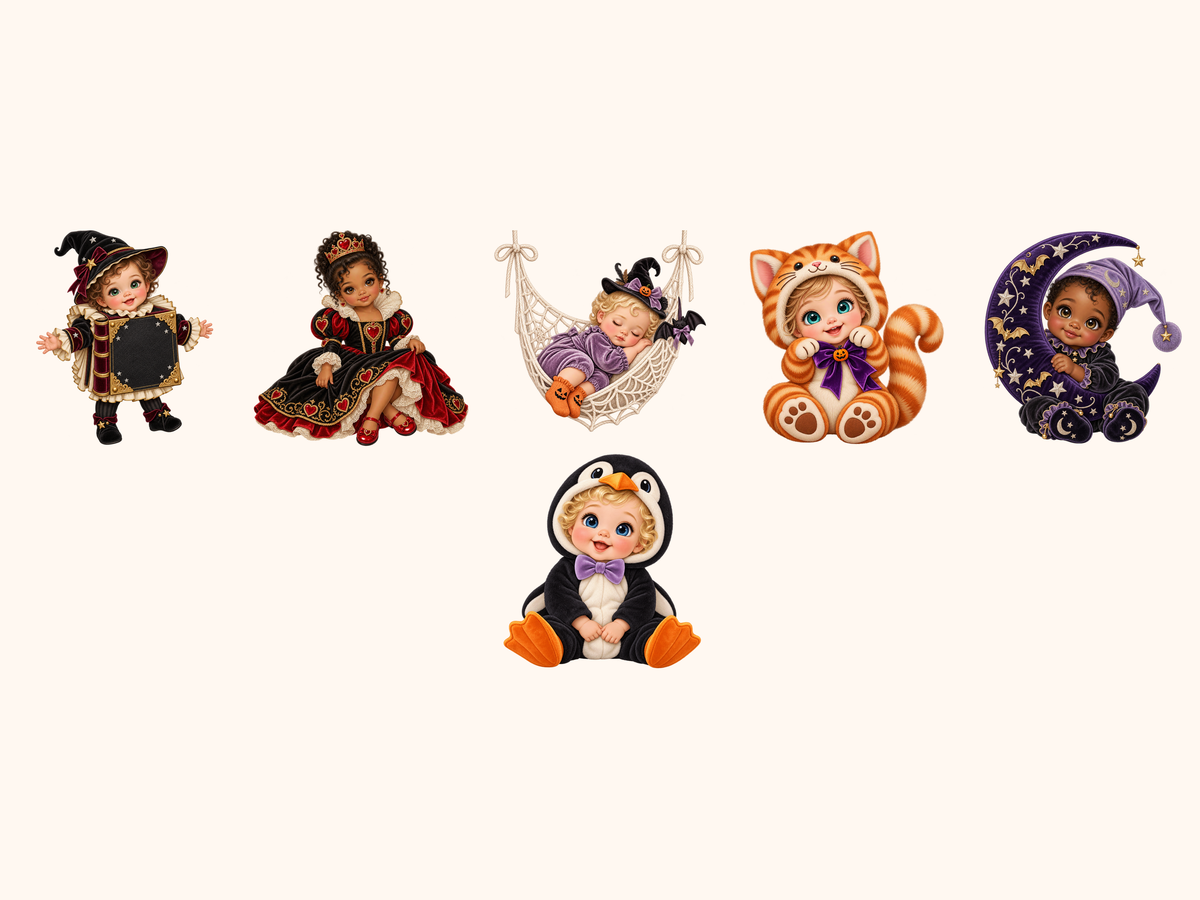 Halloween Babies Clipart — preview 8