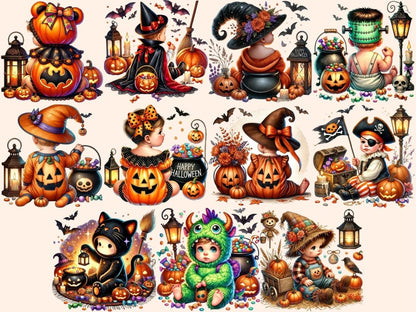 Halloween Babies (P1) Clipart baby bat clipart - Wonders Artist