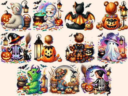 Halloween Babies (P2) Clipart baby bat clipart - Wonders Artist