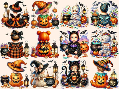 Halloween Babies (P2) Clipart baby bat clipart - Wonders Artist