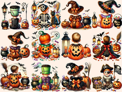 Halloween Babies (P3) Clipart baby bat clipart - Wonders Artist