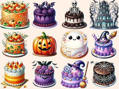 Halloween Cakes Clipart Bat Cake Art - Wonders Artist