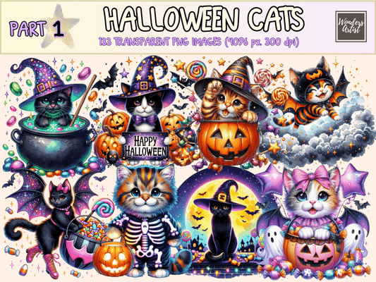 Halloween Cats Clipart autopost Black Cat PNG Cat Costume Clipart - WondersArtist