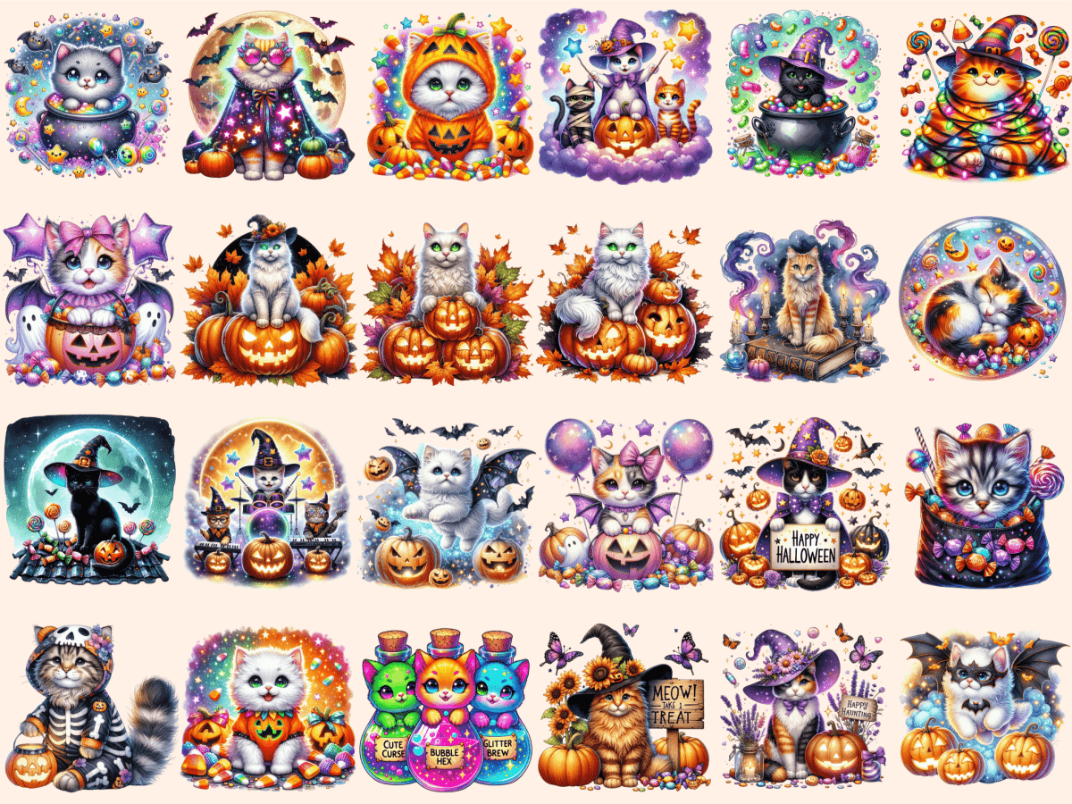 Halloween Cats Clipart autopost Black Cat PNG Cat Costume Clipart - WondersArtist