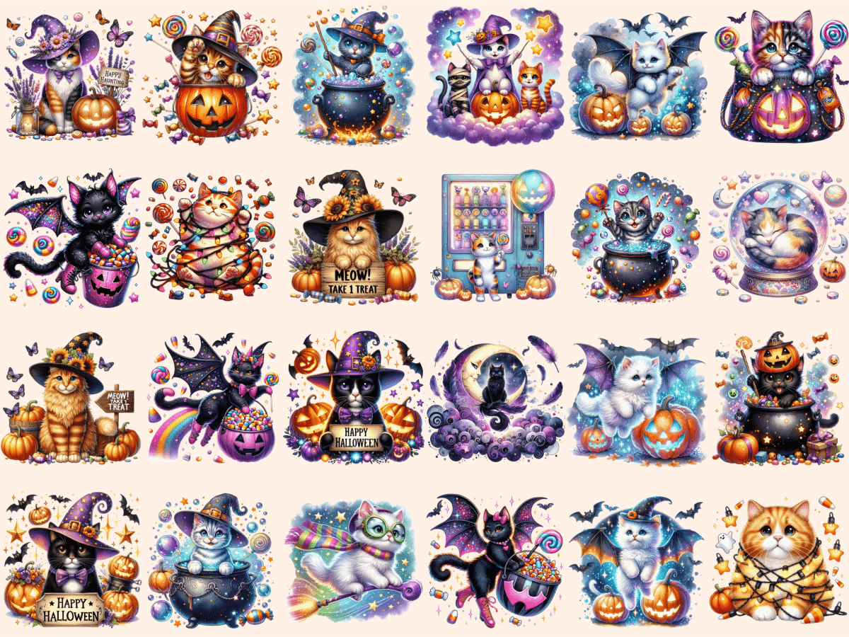 Halloween Cats Clipart autopost Black Cat PNG Cat Costume Clipart - WondersArtist