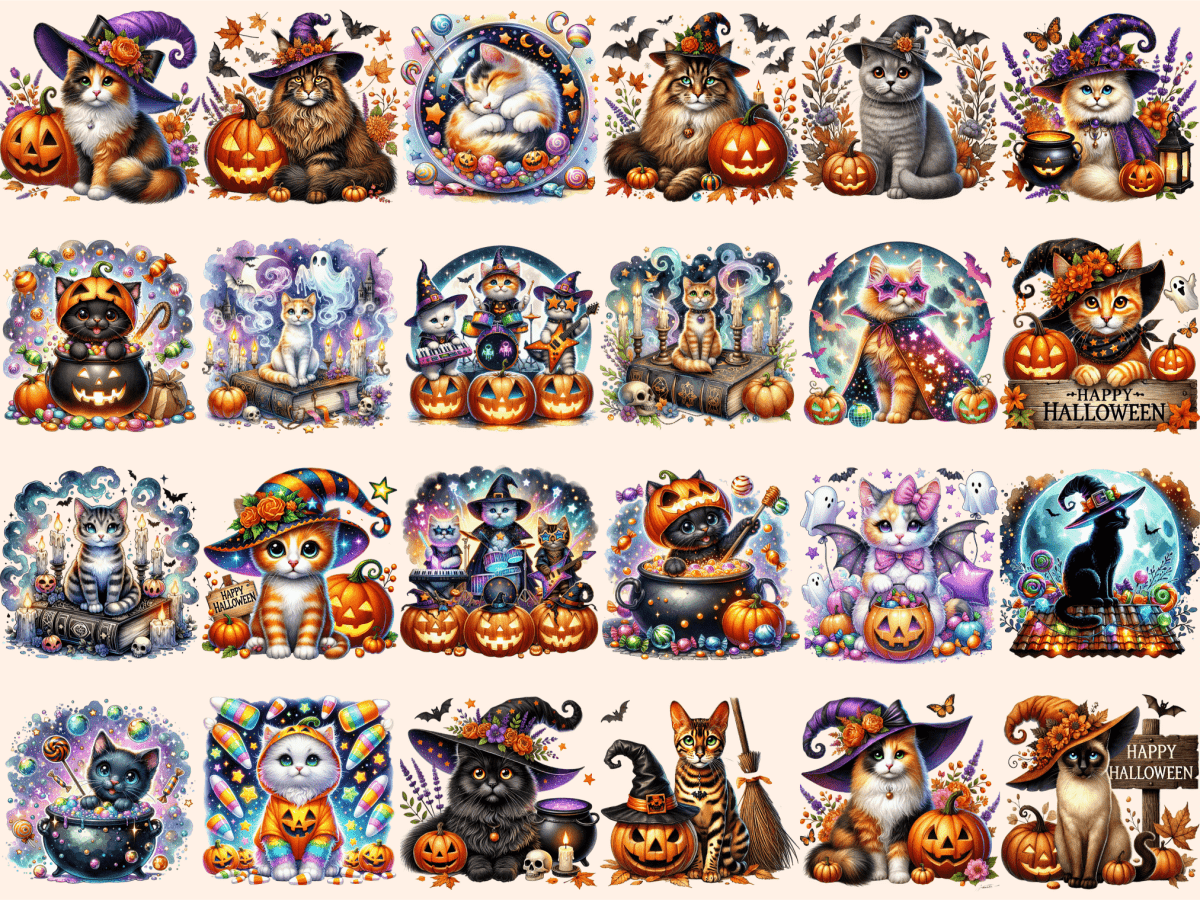 Halloween Cats Clipart autopost Black Cat PNG Cat Costume Clipart - WondersArtist