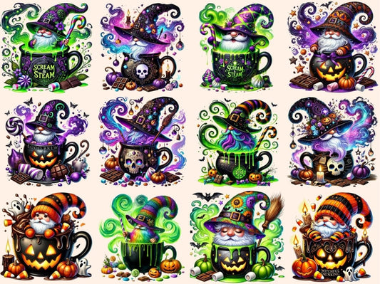 Halloween Cup Gnomes (P3) Clipart