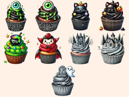 Halloween Cupcakes (P2) Clipart Cupcake Clipart - Wonders Artist