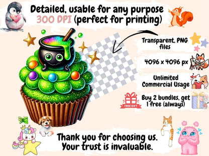 Halloween Cupcakes (P2) Clipart Cupcake Clipart - Wonders Artist