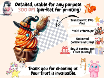Halloween Cupcakes (P3) Clipart Cupcake Clipart - Wonders Artist