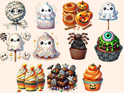 Halloween Desserts (P2) Clipart Dessert Clipart - Wonders Artist