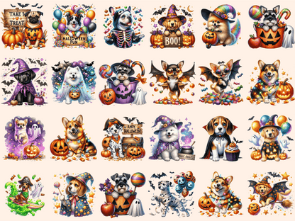 Halloween Dogs Clipart autopost Costume Dog Clipart Cute Dog Costume - WondersArtist