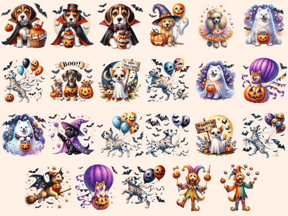 Halloween Dogs Clipart autopost Costume Dog Clipart Cute Dog Costume - WondersArtist