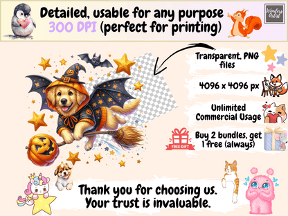 Halloween Dogs Clipart autopost Costume Dog Clipart Cute Dog Costume - WondersArtist