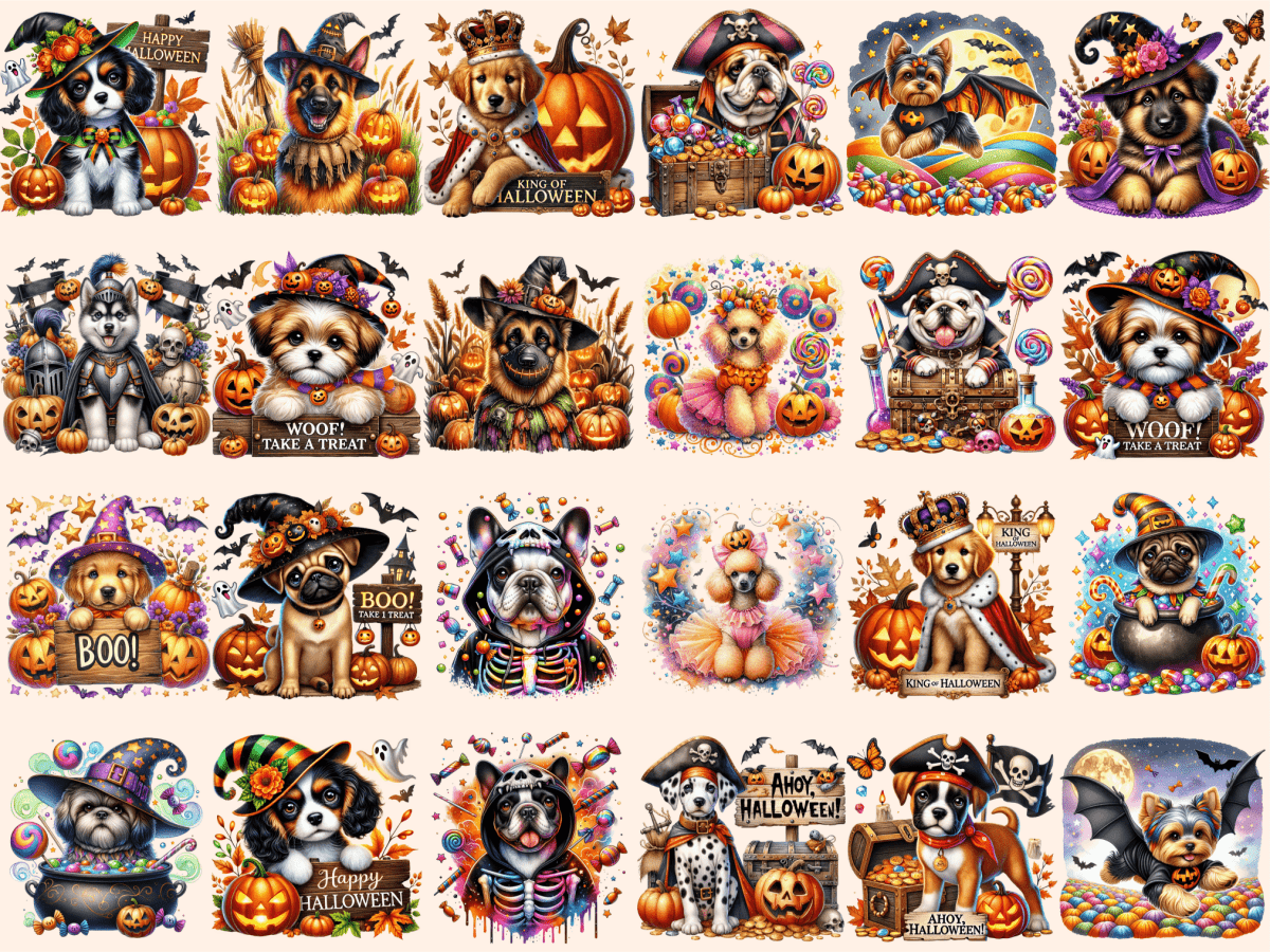 Halloween Dogs Clipart autopost Costume Dog Clipart Cute Dog Costume - WondersArtist