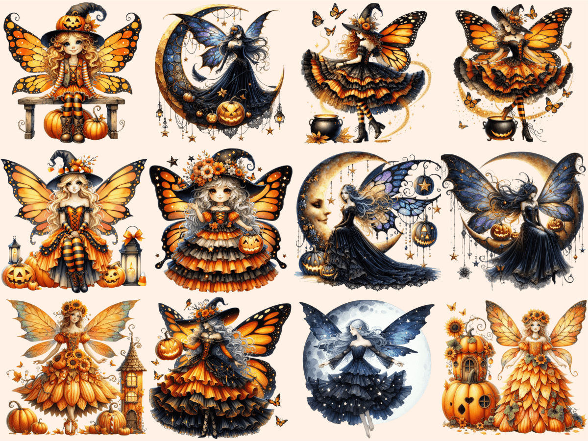 Halloween Fairies Clipart autopost Fairy Clipart Fairy PNG - WondersArtist